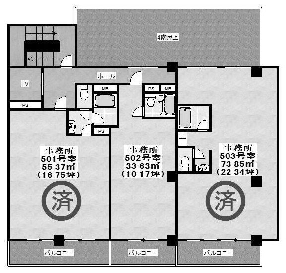 工新ビル502 間取り図