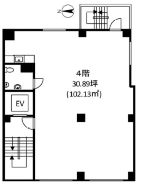 日興ビル4F 間取り図