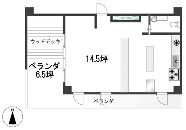 サランビルB 間取り図