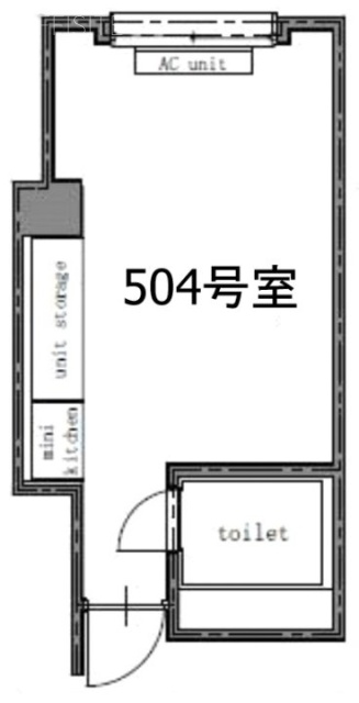 ビジデンス千駄ヶ谷504 間取り図