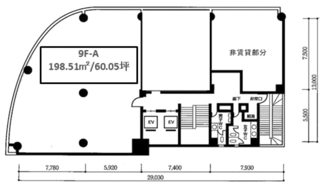 東貨ビルA 間取り図