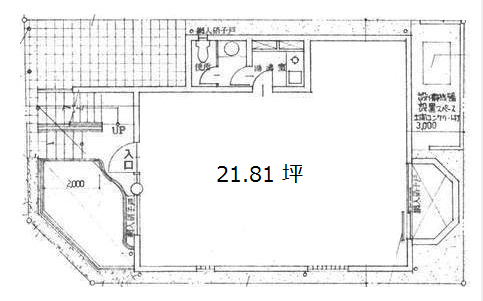 小野木西参道ビル1F 間取り図