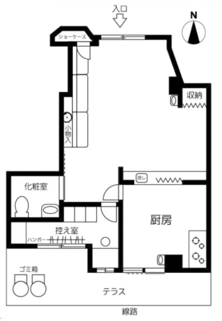 吾妻ビル1F 間取り図