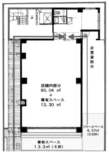 サン代沢ビル1F 間取り図