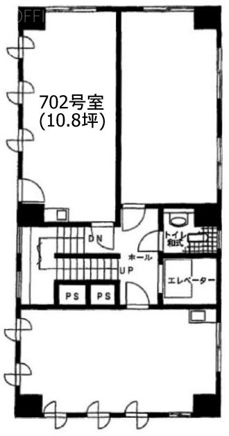 セントラルビル702 間取り図