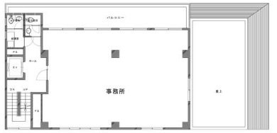 茅場町第二長岡ビル6F 間取り図