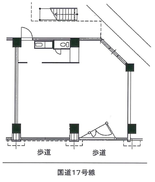 仲宿店舗・事務所ビル1F 間取り図