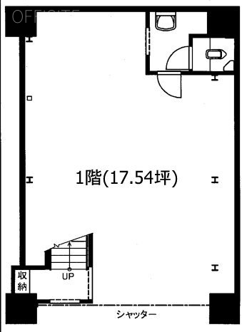 ジョイフル門前仲町第2ビル1F 間取り図