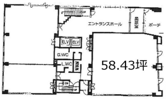 松亀センタービル1F 間取り図