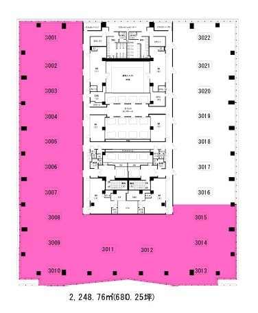 JPタワー30F 間取り図