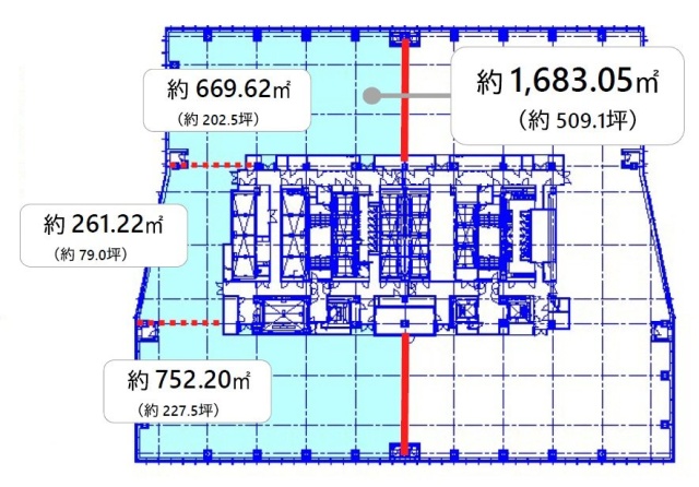 虎ノ門ヒルズステーションタワー32F 間取り図