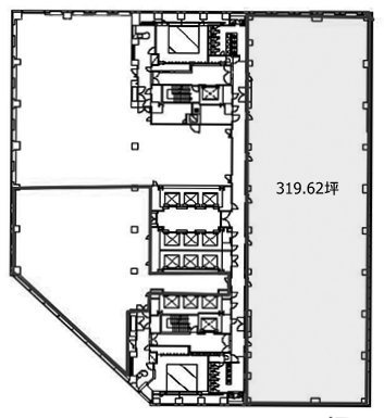 ソリッドスクエア西館8F 間取り図