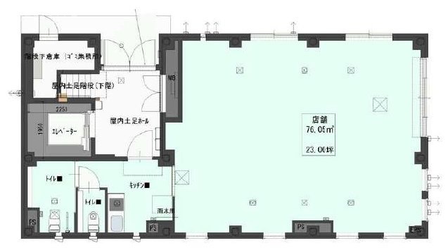 開成ビル1F 間取り図