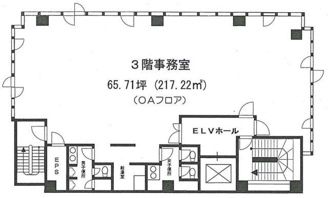 大門KSビル3F 間取り図