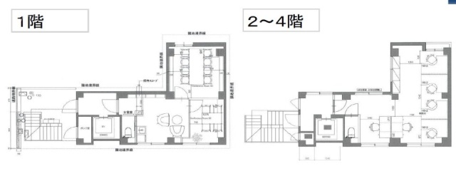 THEOTEX BUILDING1F~4F 間取り図