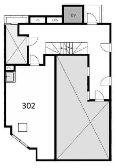 科研ビル302 間取り図