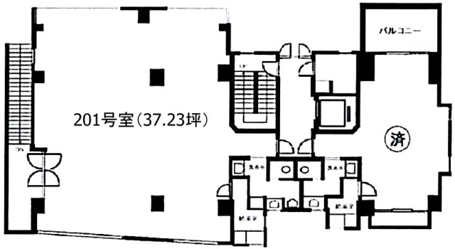 倉島第1ビル201 間取り図