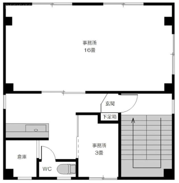 コヤマビル2F 間取り図