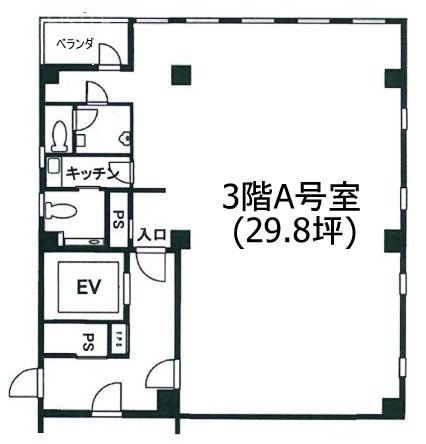 日宝茅場町ビルA 間取り図