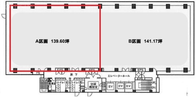 リバーサイド品川港南ビルA 間取り図