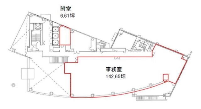 芝浦アークビル2F 間取り図