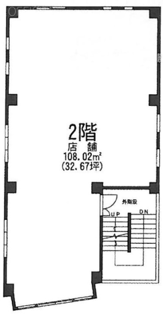 牡丹第3ビル2F 間取り図