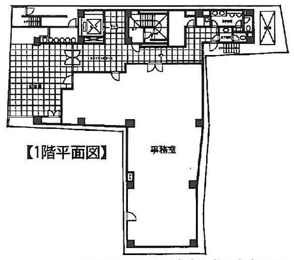 白山NTビル1F 間取り図