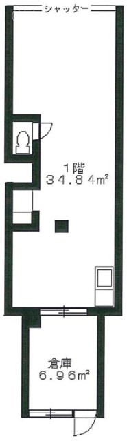 横山ビル1F 間取り図