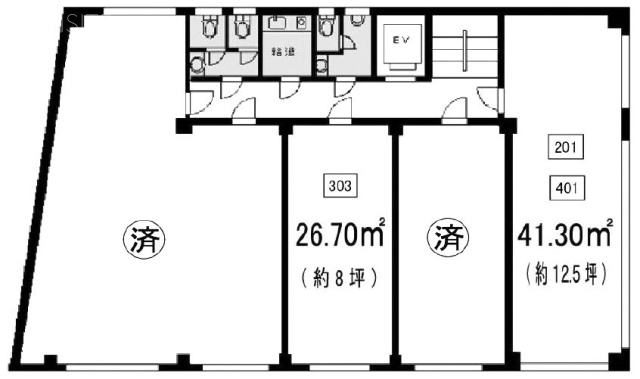 伊藤第二ビル303 間取り図