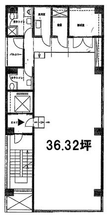 ウィンド銀座8ビル8F 間取り図