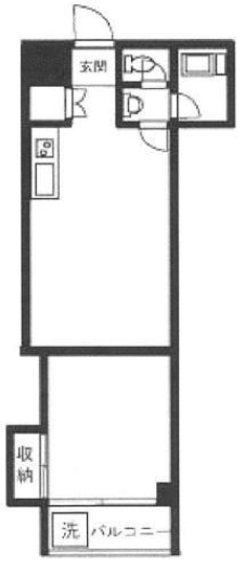 第三長門ビル802 間取り図