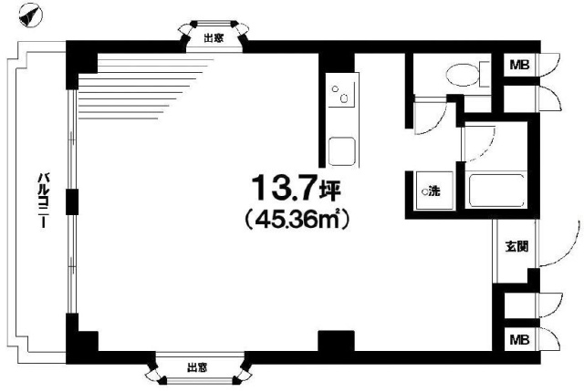 青山チェリーヒルズ2F 間取り図