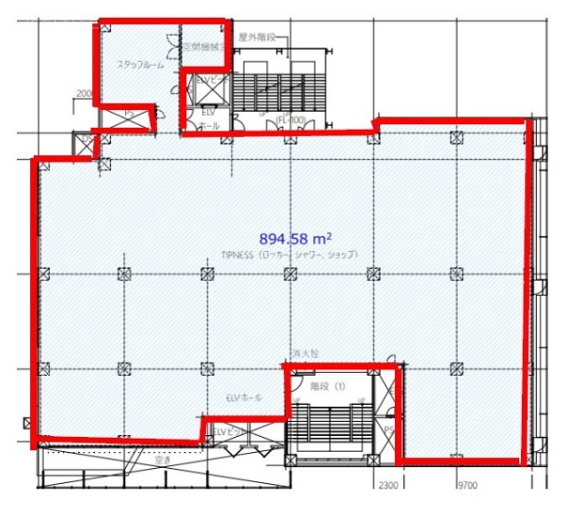 Tip´s町田ビル5F 間取り図