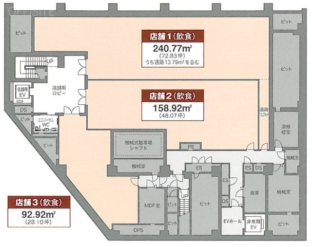 赤坂スターゲートプラザB1F 間取り図