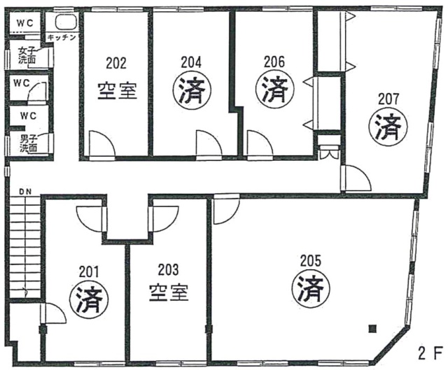 河本ビル202 間取り図