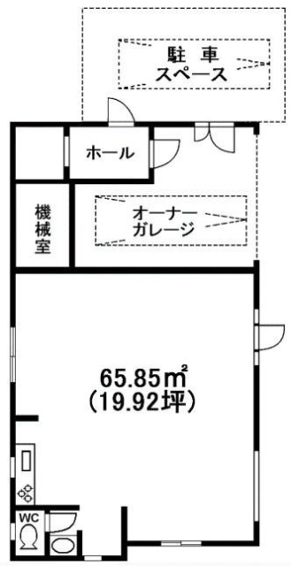 市川アパートビル1F 間取り図