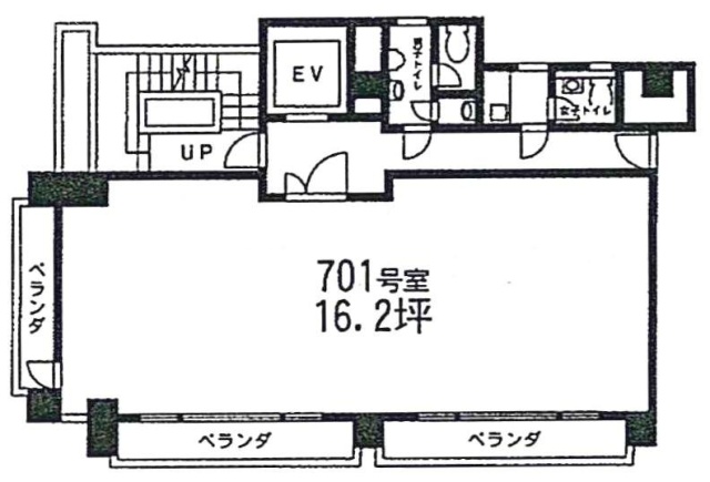 小松和東上野ビル701 間取り図