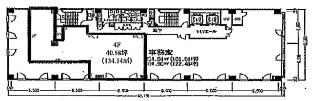 西新橋第一法規ビル402 間取り図