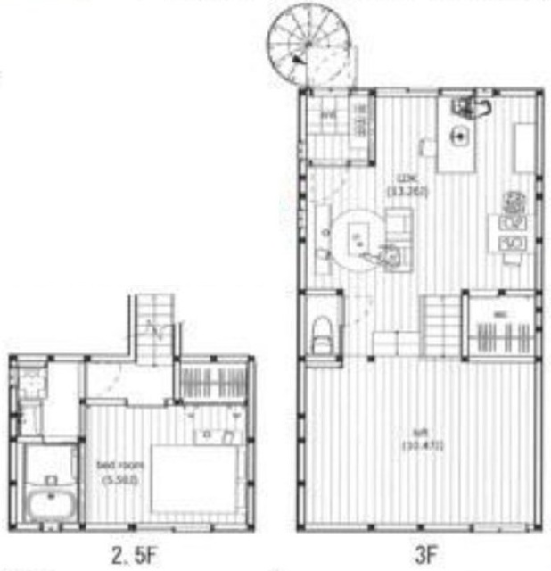 フロムファースト赤坂306 間取り図
