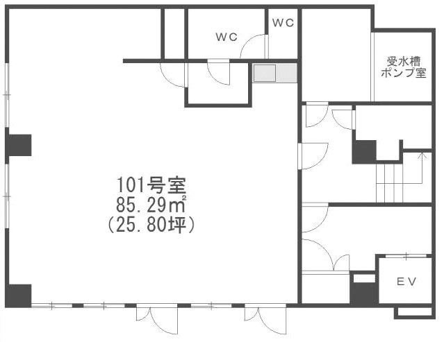 清田商会ビル101 間取り図