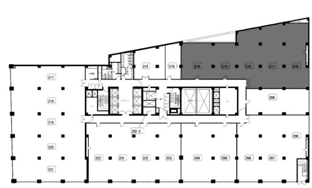 山王グランドビル2F 間取り図