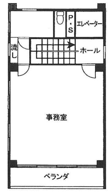 鶴間ビル4F 間取り図