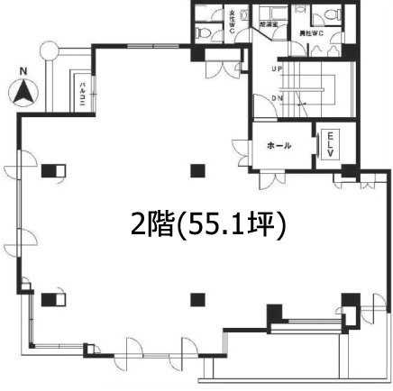 ワコーレ幡ヶ谷ビル2F 間取り図