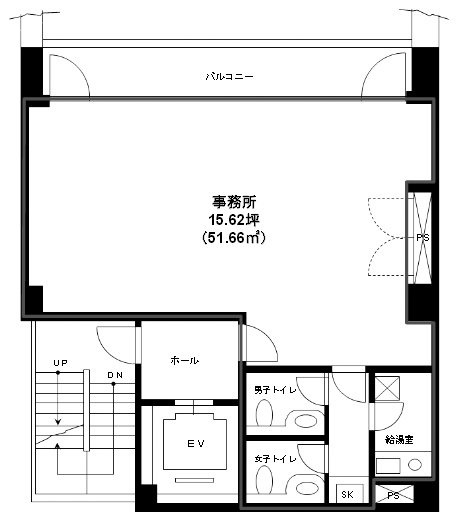 道玄坂NKビル7F 間取り図