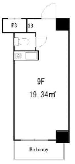 笹塚総榮ビル911 間取り図