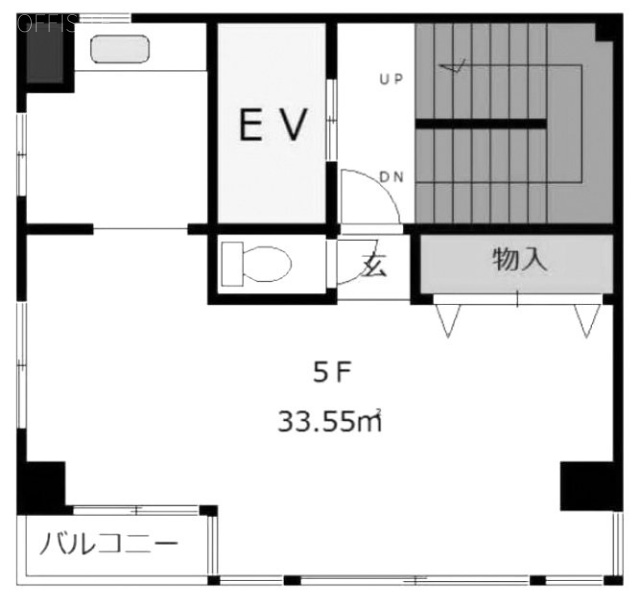 小林ビル5F 間取り図