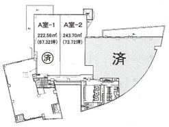 リビエラ南青山ビル2F 間取り図