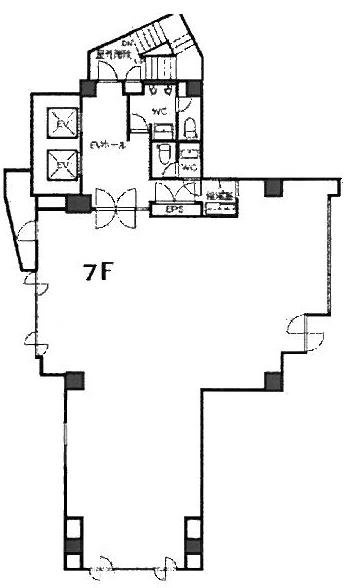 本郷綱ビル7F 間取り図