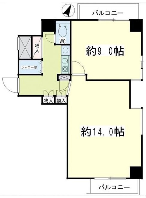 ストーク桜木町ビル2F 間取り図