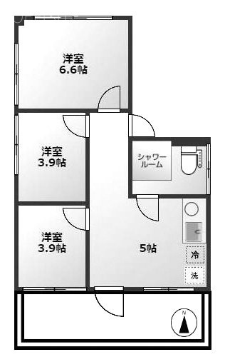 まるビル御徒町5F 間取り図
